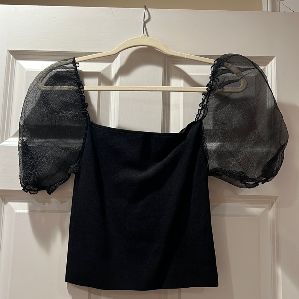 Off the shoulder Zara crop top